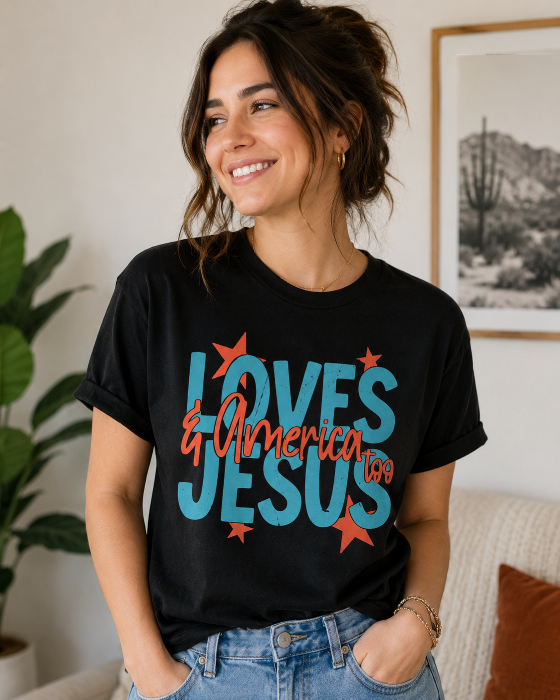 Loves Jesus & America too