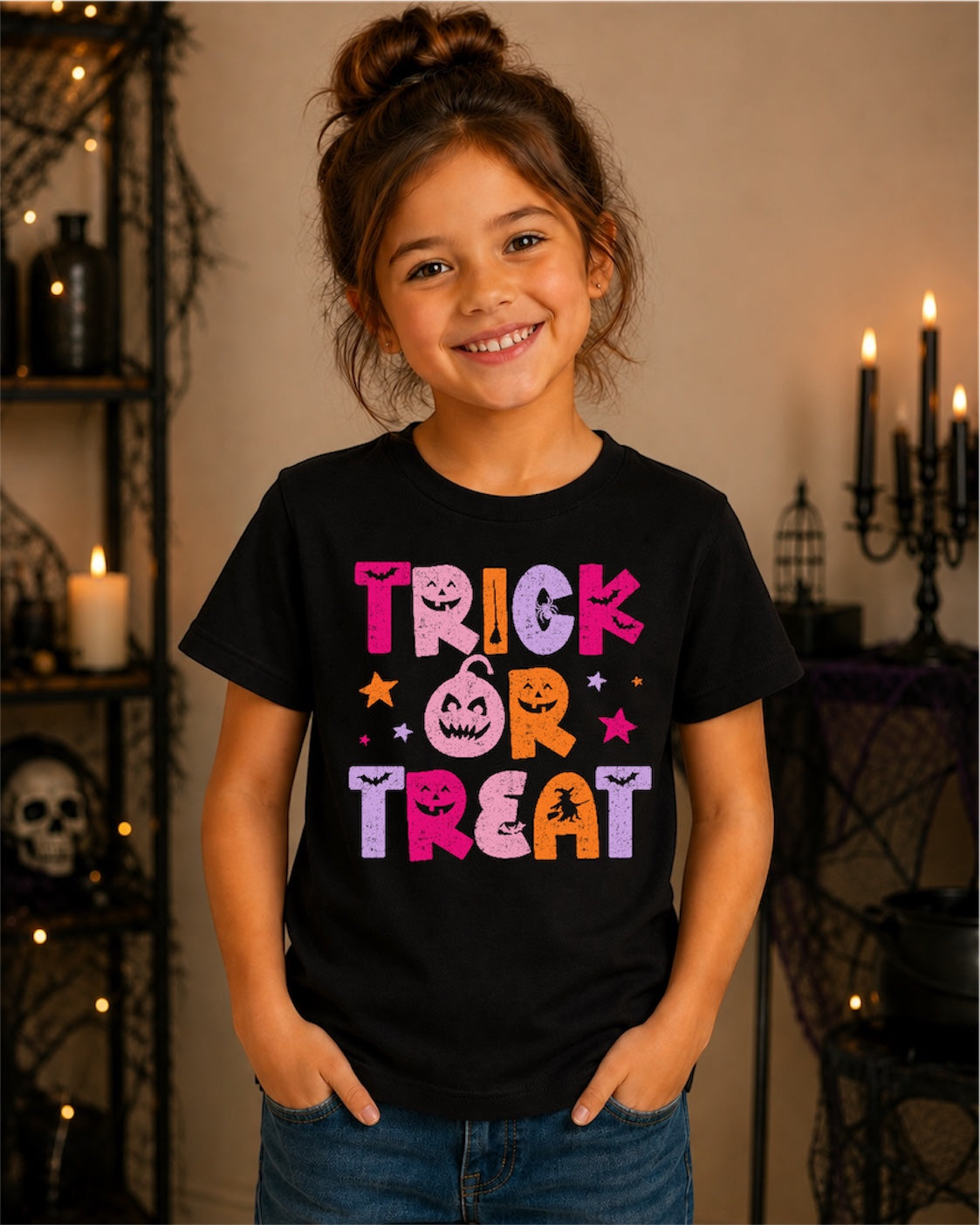 Trick or Treat- pink colors